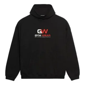 Balenciaga-genser for menn med alfabet-trykk, løs passform, klassisk, svart 620973TIVD41000 Balenciaga-genser for menn med alfabet-trykk, løs passform, klassisk, svart 620973TIVD41000