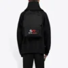 Balenciaga-genser for menn med alfabet-trykk, løs passform, klassisk, svart 620973TIVD41000