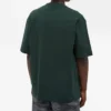 Balenciaga-genser for menn med alfabetmønster, rund hals og korte ermer, grønn 612966TIV543011