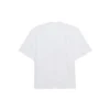 Balenciaga-genser for menn med ordtrykk, rund hals og korte ermer, hvit 641614TJVI39040
