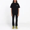 Balenciaga-herre-T-skjorte med alfabet-trykk og korte ermer, svart 641675TIV521070