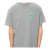 Balenciaga-herre-T-skjorte med brystlogo, kort erme, grå 594579THV631300