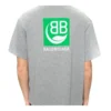 Balenciaga-herre-T-skjorte med brystlogo, kort erme, grå 594579THV631300