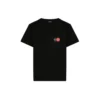 Balenciaga-herre-T-skjorte med logo på brystet, rund hals og korte ermer, svart 620967TIV791000