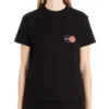 Balenciaga-herre-T-skjorte med logo på brystet, rund hals og korte ermer, svart 620967TIV791000