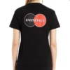 Balenciaga-herre-T-skjorte med logo på brystet, rund hals og korte ermer, svart 620967TIV791000