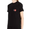Balenciaga-herre-T-skjorte med logo på brystet, rund hals og korte ermer, svart 620967TIV791000