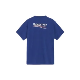 Balenciaga herre-T-skjorte med Political Campaign-trykk, kort erme, kongeblå 508203TAV444540 Balenciaga herre-T-skjorte med Political Campaign-trykk, kort erme, kongeblå 508203TAV444540