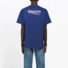 Balenciaga herre-T-skjorte med Political Campaign-trykk, kort erme, kongeblå 508203TAV444540