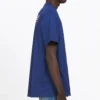 Balenciaga herre-T-skjorte med Political Campaign-trykk, kort erme, kongeblå 508203TAV444540