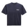 Balenciaga herre-T-skjorte med Political Campaign-trykk, kort ermet, marineblå 570803TAV444128