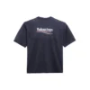 Balenciaga herre-T-skjorte med Political Campaign-trykk, kort ermet, marineblå 570803TAV444128