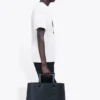 Balenciaga-herre-T-skjorte med portretttrykk av logoen, retro-stil, korte ermer, hvit 612966TIV479000
