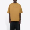 Balenciaga-herre-T-skjorte med rund hals, alfabet-trykk og korte ermer i khaki 620969TIV509605