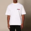 Balenciaga herre-T-skjorte med rund hals og korte ermer, hvit 612966TIVD19000