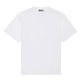 Balenciaga-herre-T-skjorte med smilende ansikt, korte ermer, hvit 651795TKV769140