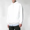 Balenciaga-herrejakke med logo på ryggen, hvit, 556143TAV379000