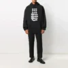 Balenciaga-herresko med alfabet-trykk, uformelle, svarte 641679TJV931070
