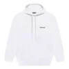 Balenciaga-hettegenser for menn, fritid, ren bomull, hvit 570811TJV859040
