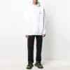 Balenciaga-hettegenser for menn, fritid, ren bomull, hvit 570811TJV859040