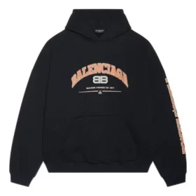 Balenciaga-hettegenser med vid passform «Black» 674986TLVJ21074