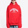 Balenciaga-hettegenser, vid passform «Red» 674986TLVJ26441