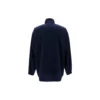 Balenciaga-jakke med logo, glidelås og stående krage for menn, blå 622002TIO508065