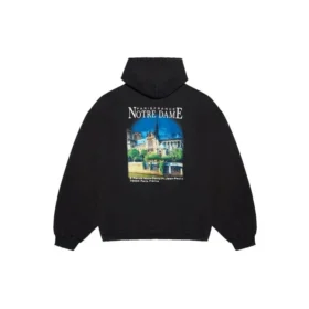 Balenciaga Landscape Loose Hettegensere for menn, svart 641679TJVH91000