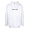 Balenciaga-logo-genser for menn, oversize, hvit 570811TIV559040