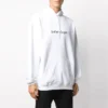Balenciaga-logo-genser for menn, oversize, hvit 570811TIV559040
