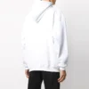 Balenciaga-logo-genser for menn, oversize, hvit 570811TIV559040