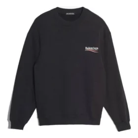 Balenciaga-logo, langermet, svart, for menn 556147TBV141000