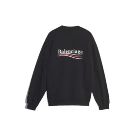 Balenciaga-logo, langermet, svart, for menn 556147TBV141000