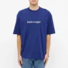Balenciaga-logo med alfabet, kort ermet, blå, for menn 612966TIV541195