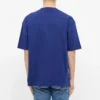 Balenciaga-logo med alfabet, kort ermet, blå, for menn 612966TIV541195