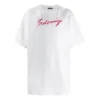 Balenciaga-logo på kortærmet herre-T-skjorte, hvit 583214TFV639783