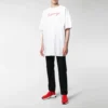 Balenciaga-logo på kortærmet herre-T-skjorte, hvit 583214TFV639783
