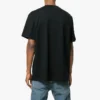 Balenciaga-logo-strikket T-skjorte med korte ermer for menn, svart 556150TYK281000