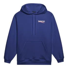 Balenciaga-logo-trykk for menn, klassisk marineblå 600583TIV531195