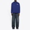Balenciaga-logo-trykk for menn, klassisk marineblå 600583TIV531195
