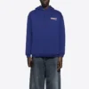 Balenciaga-logo-trykk for menn, klassisk marineblå 600583TIV531195