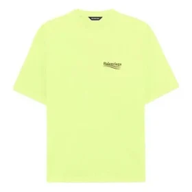 Balenciaga-logo-trykk, kortærmet, gul, for menn 641675TJVF77110
