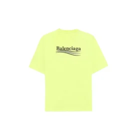 Balenciaga-logo-trykk, kortærmet, gul, for menn 641675TJVF77110