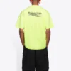 Balenciaga-logo-trykk, kortærmet, gul, for menn 641675TJVF77110