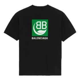 Balenciaga-logo-trykk, kortærmet, svart, for menn 594579THV631000