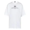 Balenciaga-logo-trykk, rund hals, korte ermer, hvit, for menn 556150TYK239000