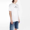 Balenciaga-logo-trykk, rund hals, korte ermer, hvit, for menn 556150TYK239000