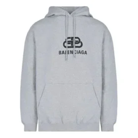 Balenciaga-logo, trykt, grå, for menn 570811THV781300
