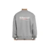 Balenciaga Micro Mark-genser med alfabetmønster og rund hals for menn, grå 556147TBV141300