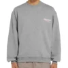 Balenciaga Micro Mark-genser med alfabetmønster og rund hals for menn, grå 556147TBV141300